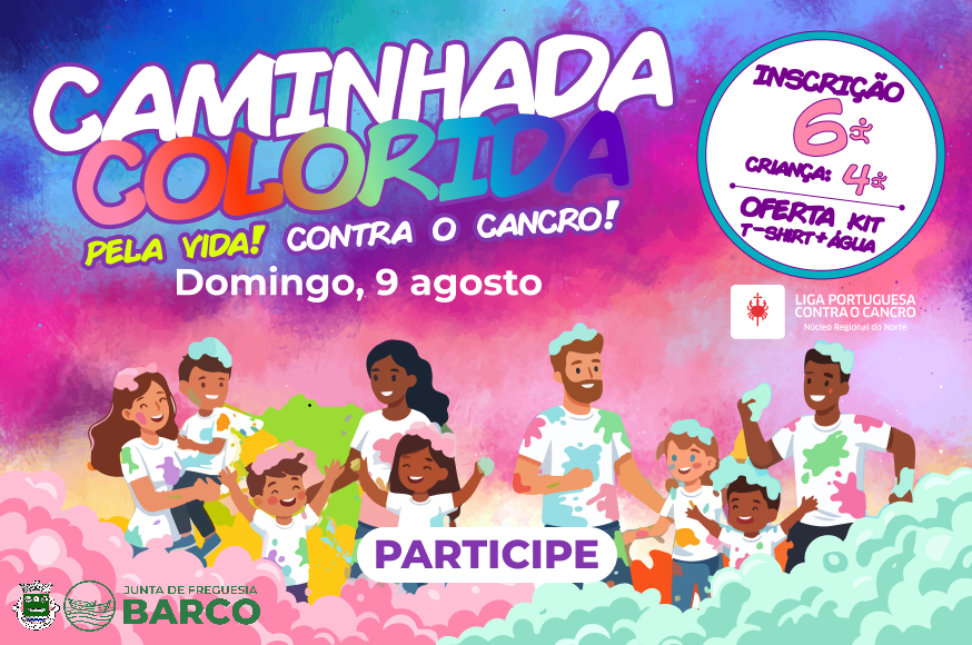 V Caminhada Colorida Contra o Cancro
