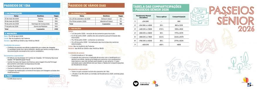 PASSEIOS S&Eacute;NIOR 2026