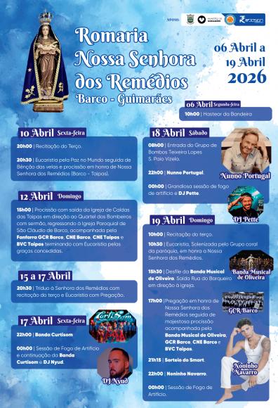 Romaria em Honra de Nossa Senhora dos Rem&eacute;dios 2026