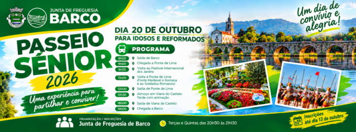 Passeio S&eacute;nior 2026