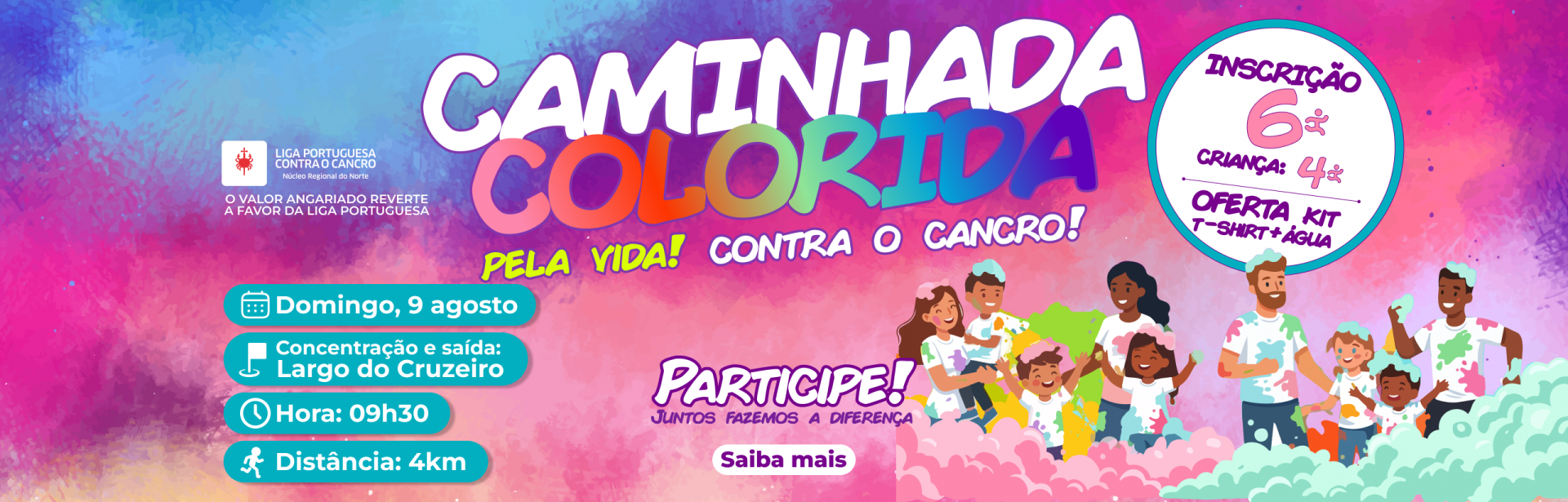 Caminhada Colorida Contra o Cancro